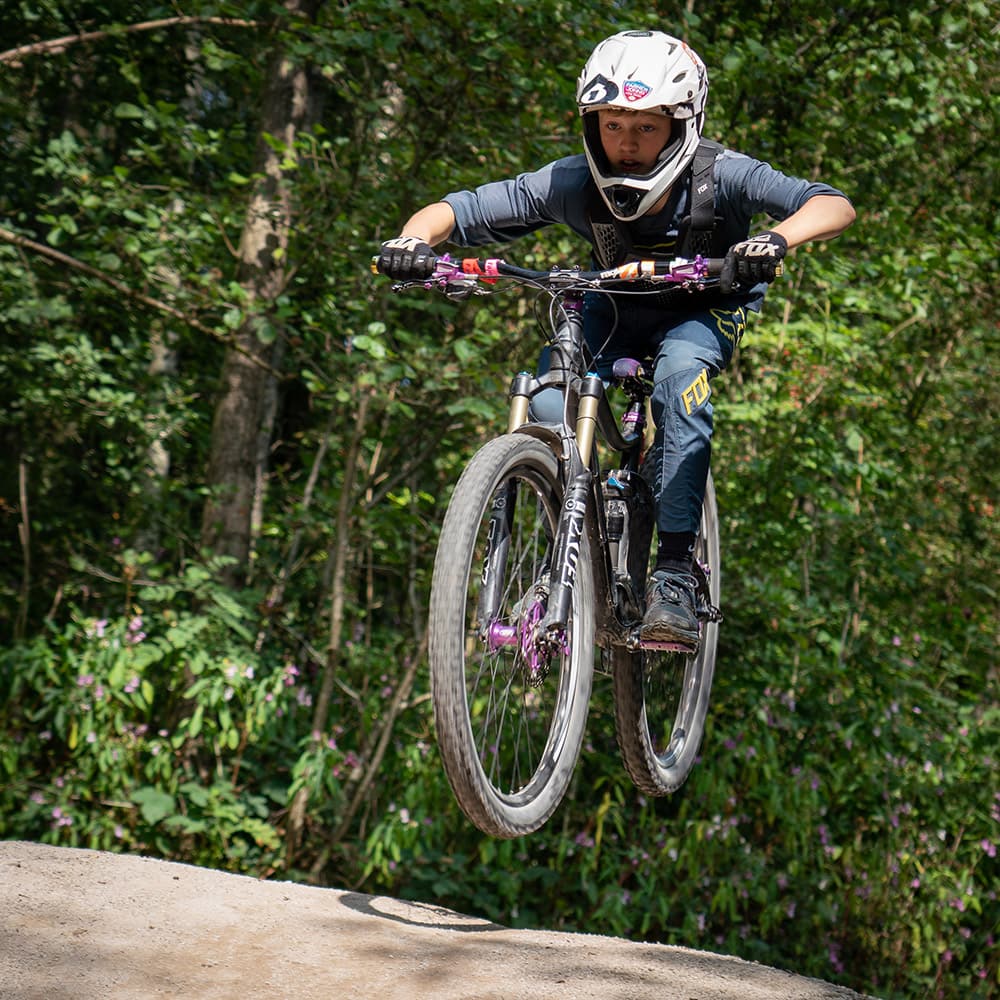 mountain bike trail rider